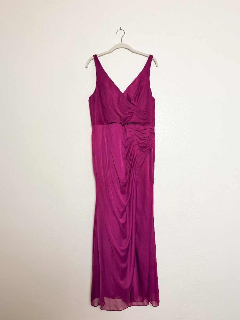 Azazie Leandra Orchid Ruched Maxi Formal Dress Custom Size